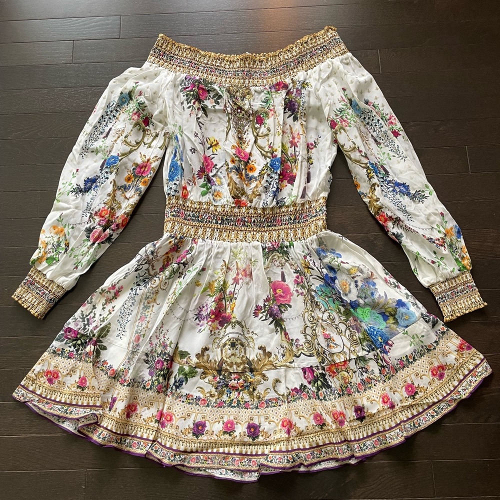 NWT Camilla The Meadow Floral Off-Shoulder Dress - Picture 3 of 4
